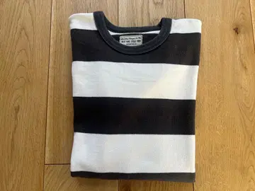 WEST RIDE 헤비웨이트 보더 롱T 블랙 / 아이보리