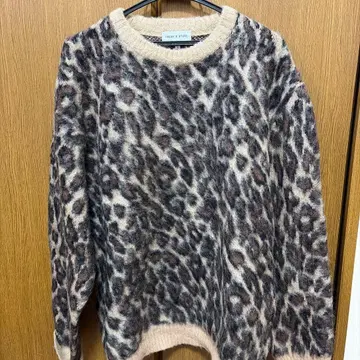 새상품급 FREAK'S STORE 프릭스스토어 모헤어 니트 레오파드