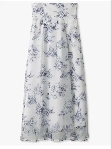 snidel 오간 레이스업 스커트 블루 1