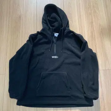 WAX THM 플리스 하프 지퍼 후드티 L 사이즈