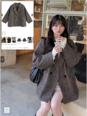 [ 새상품 미개봉 ] GRL 글렌체크 트위드 자켓[at2131]