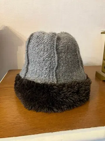 키지마 타카유키 퍼 니트 모자