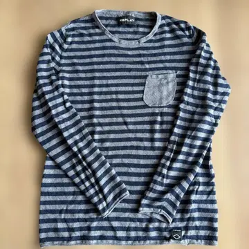 REPLAY 스트라이프 긴팔 티셔츠 L 사이즈