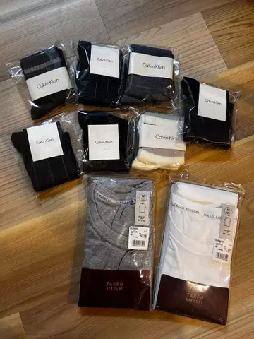 Calvin Klein 삭스 7개 세트 TAKEOKIKUCHI 셔츠