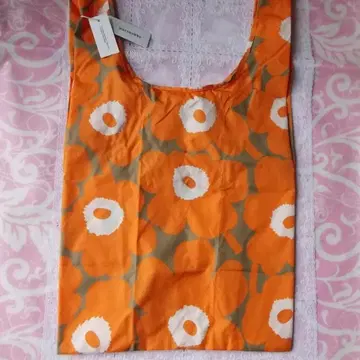 마리메꼬 marimekko 스마트 에코백 우니코 오렌지 브라운