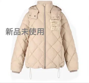 미사용 새상품 Bibiy 인기 AVERY DOWN JACKET 베이지