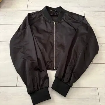 [ 새상품급 ] ZARA MA-1 블랙 블루종 아우터 라이트 아우터
