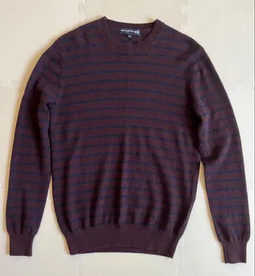 레어 유니클로 x INES 캐시미어 100% 보더 크루넥 스웨터 L