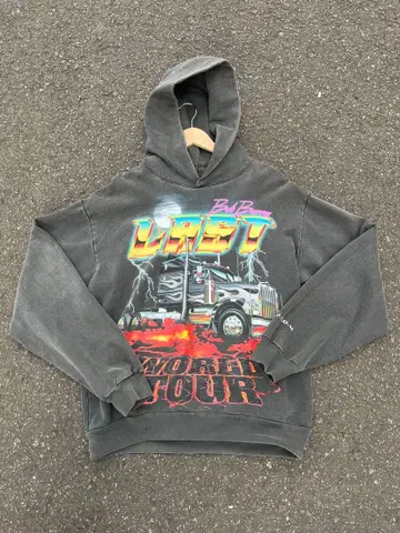 USA제 El Custom 다크 그레이 후드티