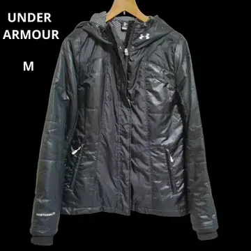 언더아머 블랙 후드 부착 나일론 자켓 스톰 2 M