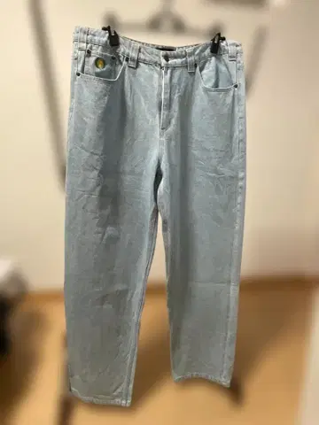 THEORIES 배기 데님 스케이트보드 팬츠