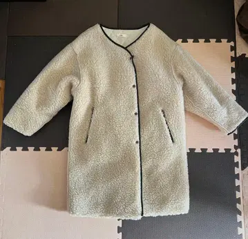 [새상품급] mite long boa coat 아이보리