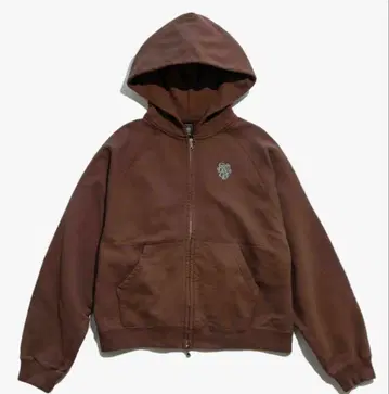 GIRLS DON'T CRY ZIP SWEAT HOODIE BROWN