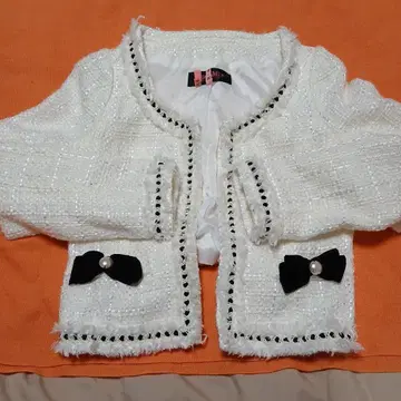 Mix 노카라 자켓 화이트