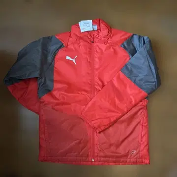 Puma 충전솜 코트 빨간색/그레이