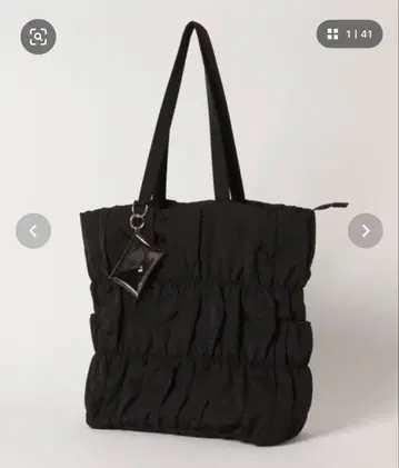 GLOBAL WORK 개더 토트백 블랙