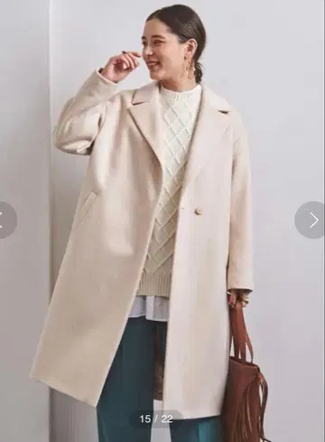 유나이티드 애로우즈 테일러드 롱 코트