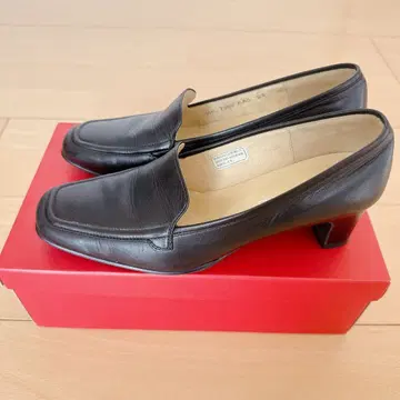 [ 23cm ] 리갈 REGAL 로퍼 블랙 힐 포함 여성용 가죽 신발