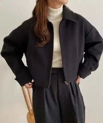 callautia / 카라우티아 스텐 칼라 숏 아우터