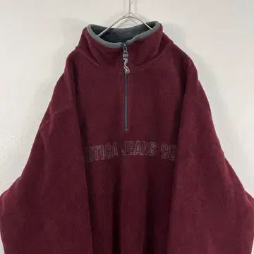 USA 제조 00년대 y2k nautica 하프 지퍼 플리스 자켓