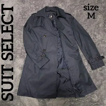 SUIT SELECT 더블 브레스트 트렌치코트 M 블랙