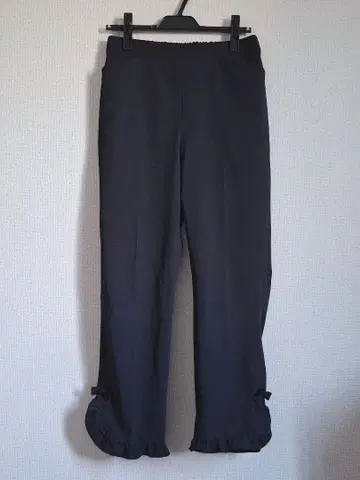 [ 새상품급 ] M'S GRACY 밑단 프릴 리본 심플 팬츠