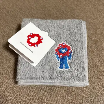 오사카 간사이 만박 미야쿠미야쿠 자수 핸드 타월 그레이