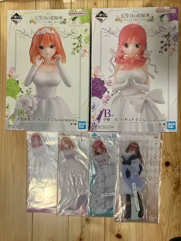 5등분의 신부 제일복권 피규어 아크릴 스탠드 세트 개봉품