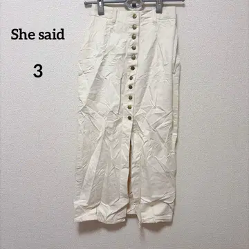 She said [ 3 ] 아이보리 타이트 스커트