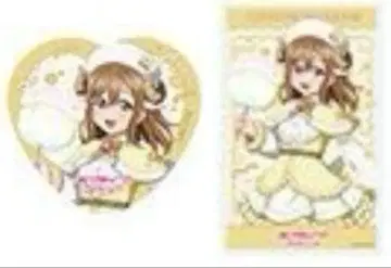쿠니키다 하나마루 하트형 캔뱃지 아크릴 카드