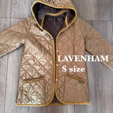LAVENHAM 퀼팅 자켓 후드 부착