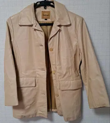 OSKAR KLEIN 베이지 가죽 자켓