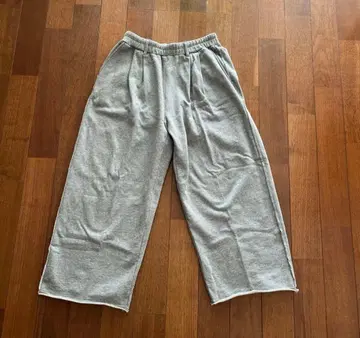 [ SINSS ] 2턱 스웨트 팬츠 라이트 그레이 M 사이즈