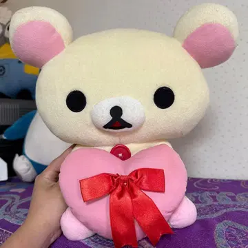 리라쿠마 봉제 인형 하트 포함