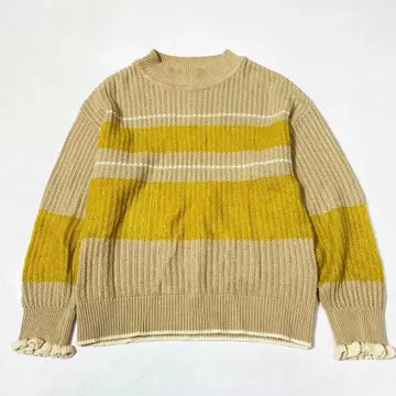 MARECHAL TERRE 키드 모헤어 절개 프릴 소매 니트 풀오버