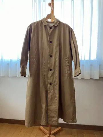 HARVESTY 오버코트 베이지