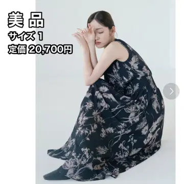 [ FRAY I.D ] 허리 셔링 플라워 프린트 원피스