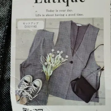 Latuque 체크 무늬 셋업