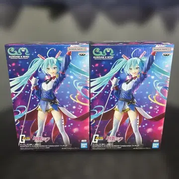 반다이 하츠네 미쿠 건담 피규어 2개 세트