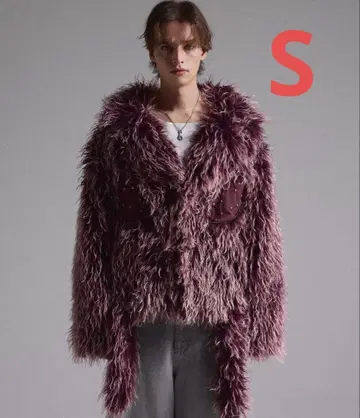 [ GRANCY ] 퍼 보아 라이더 자켓 보르도