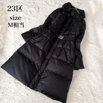 23구 2way 다운 코트 A라인 벨트 포함 블랙 다운 95%