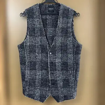 bellwood 체크 무늬 니트 베스트