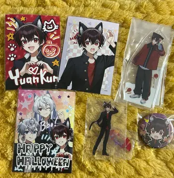 카라피치 유안 1번 복권 할로윈 브로마이드 아크릴 스탠드 캔뱃지 카라피치