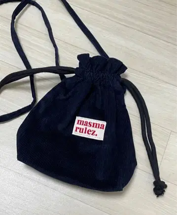 MASMARULEZ String cross bag Corduroy 블랙