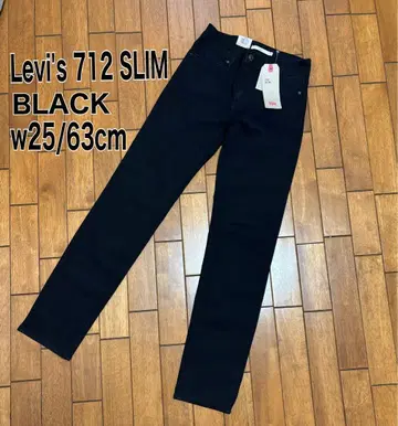 리바이스 Levi's 712 SLIM 블랙 25/63 스키니 미사용