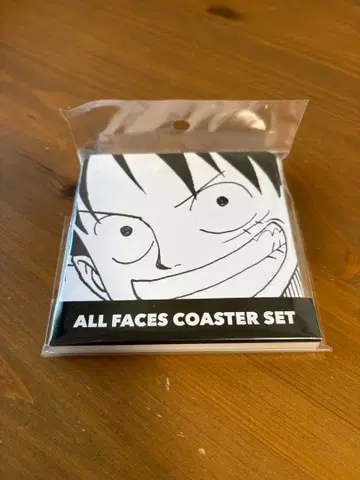 밀짚모자 일당 ALL FACES 코스터 세트 ONE PIECE 굿즈