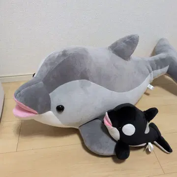 봉제 인형_ 고베 스마 월드 돌고래 복권 1등 범고래 복권 4등
