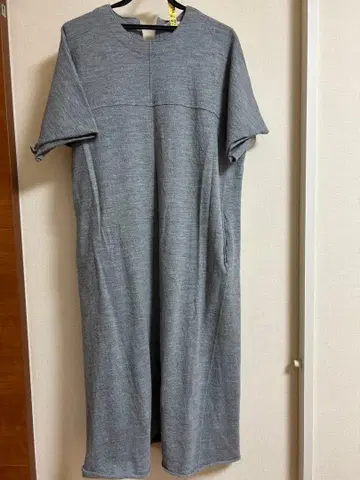 그레이 반팔 티셔츠 원피스 로