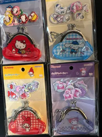 [산리오 푸쿠푸쿠 씰 포함] 시나몬 쿠로미 마이멜로디 키티 4세트