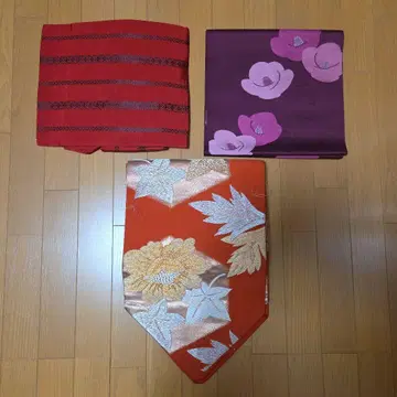 오비 3점 묶음 판매 쇼와 레트로 리메이크용